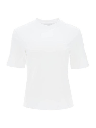 24 ss t-shirt WITH Gancini label FERRAGAMO 1126940771921 003WH B0230963079 - SALVATORE FERRAGAMO - BALAAN 1