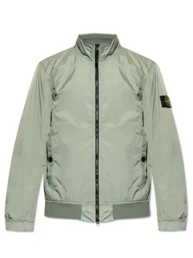 Crinkle Reps Wappen Bomber Jacket Sage Green - STONE ISLAND - BALAAN 2