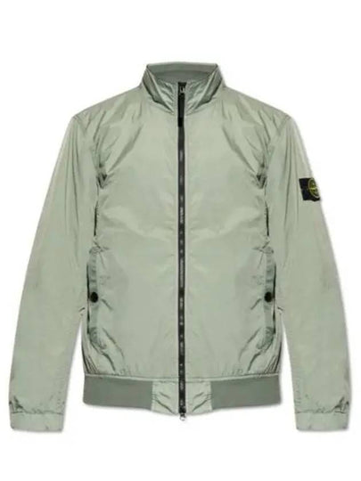 Crinkle Reps Wappen Bomber Jacket Sage Green - STONE ISLAND - BALAAN 2