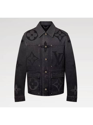 1AFYCH Monogram Denim Blouson - LOUIS VUITTON - BALAAN 1