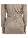 wrap knit cardigan long dress brown - LEMAIRE - BALAAN.