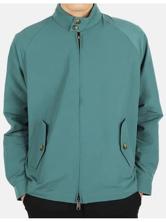 Men's G4 Modern Classic Harrington Zip-Up Jacket Green Lake - BARACUTA - BALAAN 2