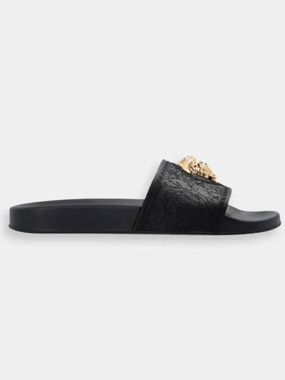 Gold Medusa Rubber Slippers Black - VERSACE - BALAAN 2