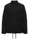 Flat Nylon Utility Over Long Sleeve Shirt Black - CP COMPANY - BALAAN 2