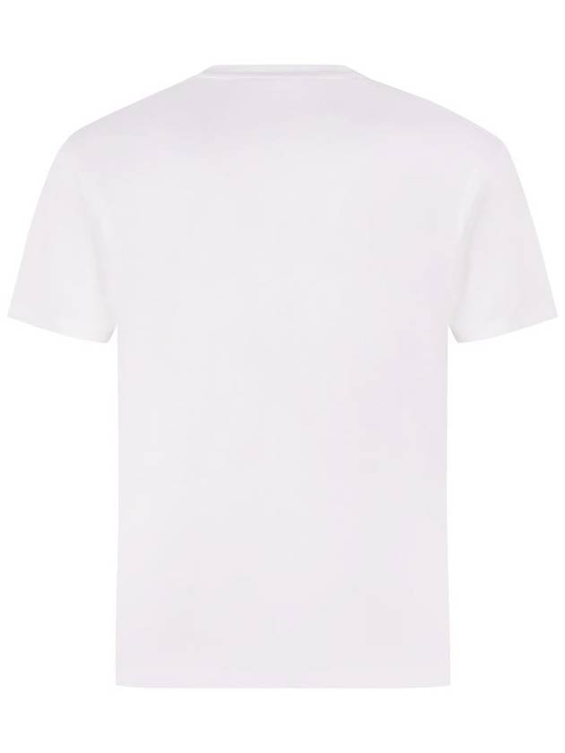 Men's Lyocell Round Neck Cotton Short Sleeve T-Shirt White - TOM FORD - BALAAN 3