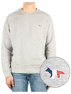 Tricolor Fox Patch Sweatshirt Gray Melange - MAISON KITSUNE - BALAAN 2