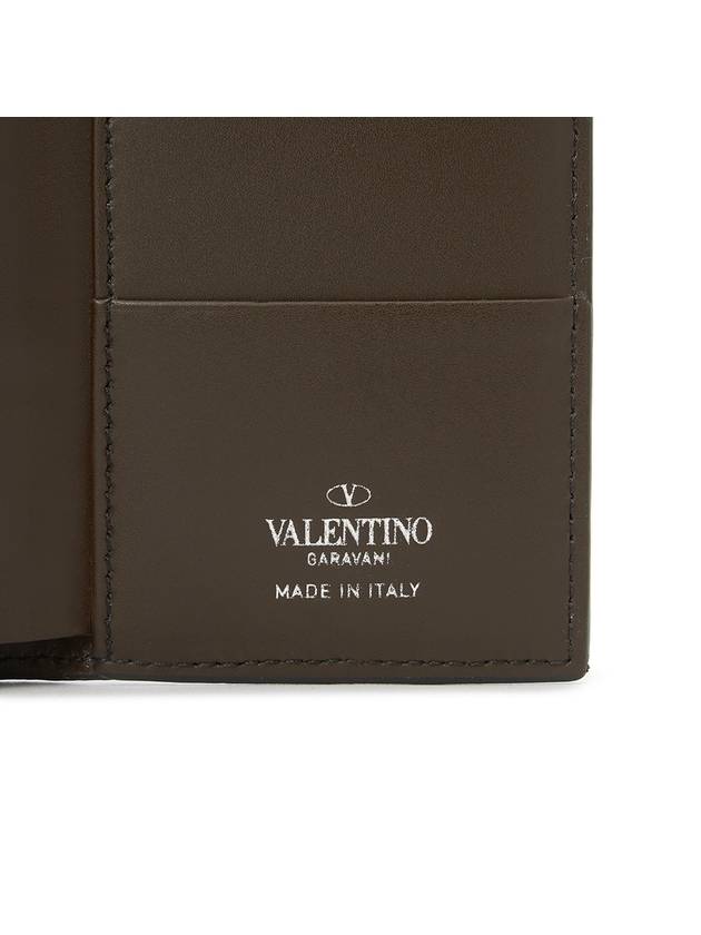 VLTN Logo Half Wallet Brown - VALENTINO - BALAAN 9