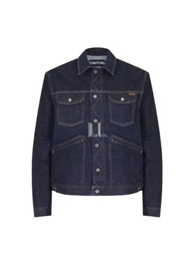 Icon Denim Jacket Navy - TOM FORD - BALAAN 2