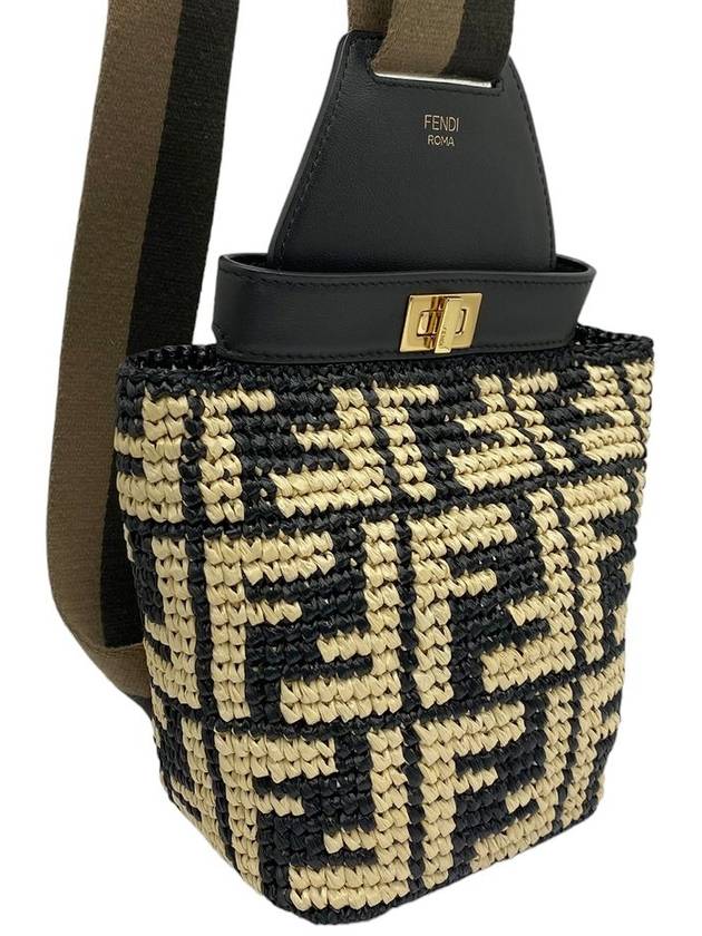 Women s 8BZ047 GUITAR Other Raffia mini slingback shoulder bag and crossbag - FENDI - BALAAN 3