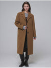 Single breasted Wool long coat Brown - OPENING SUNSHINE - BALAAN 1