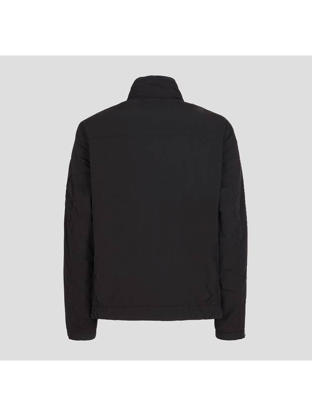 Lens Wappen Pocket High Neck Nylon Zip Up Jacket Black - CP COMPANY - BALAAN 3