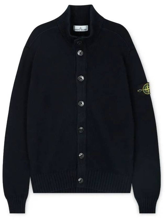 Winter Cotton Cardigan Navy - STONE ISLAND - BALAAN 2