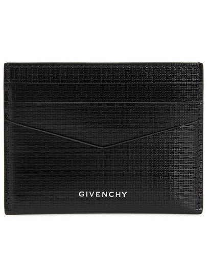 Logo Leather Card Wallet Black - GIVENCHY - BALAAN 2