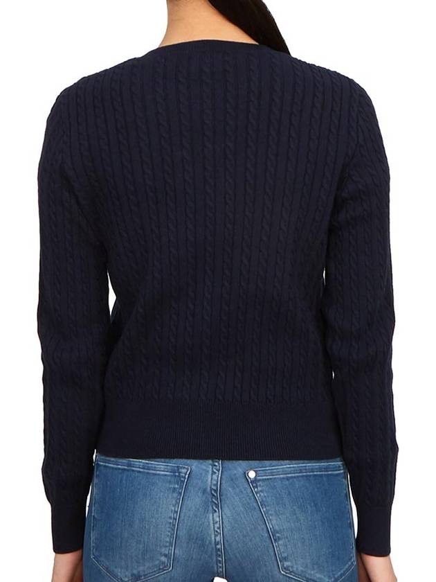 Mini Cable Cotton Cardigan Navy - POLO RALPH LAUREN - BALAAN 6