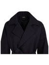 Double Breast Belt Single Coat Navy - A.P.C. - BALAAN 5