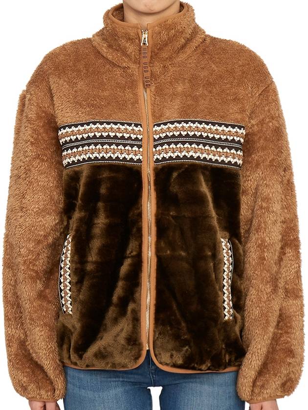 Women's Marlene Sherpa Fleece Jacket Brown - UGG - BALAAN 1