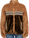 Women's Marlene Sherpa Fleece Jacket Brown - UGG - BALAAN 1