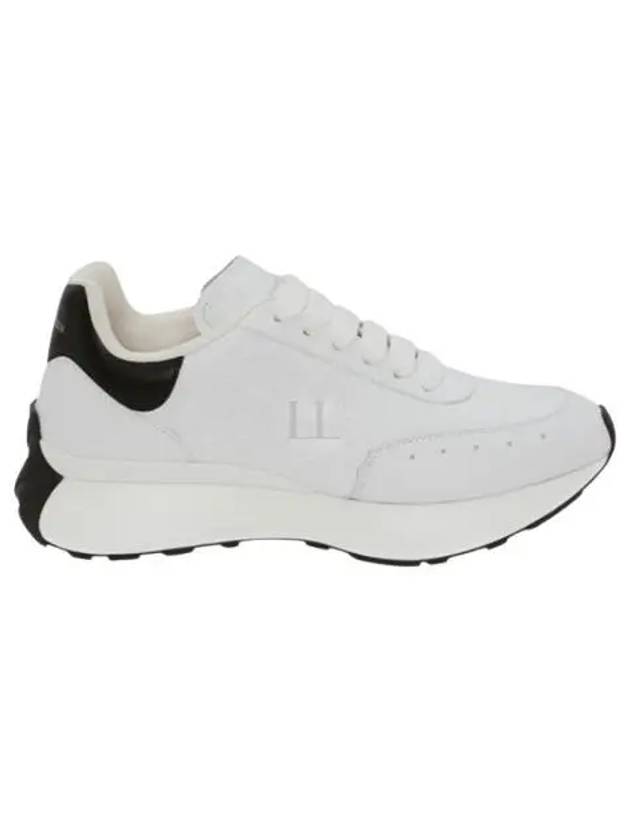 Sprint Runner Black Tab Low Top Sneakers White - ALEXANDER MCQUEEN - BALAAN 2