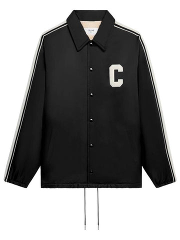 Coach C Patch Nylon Jacket Black - CELINE - BALAAN 1