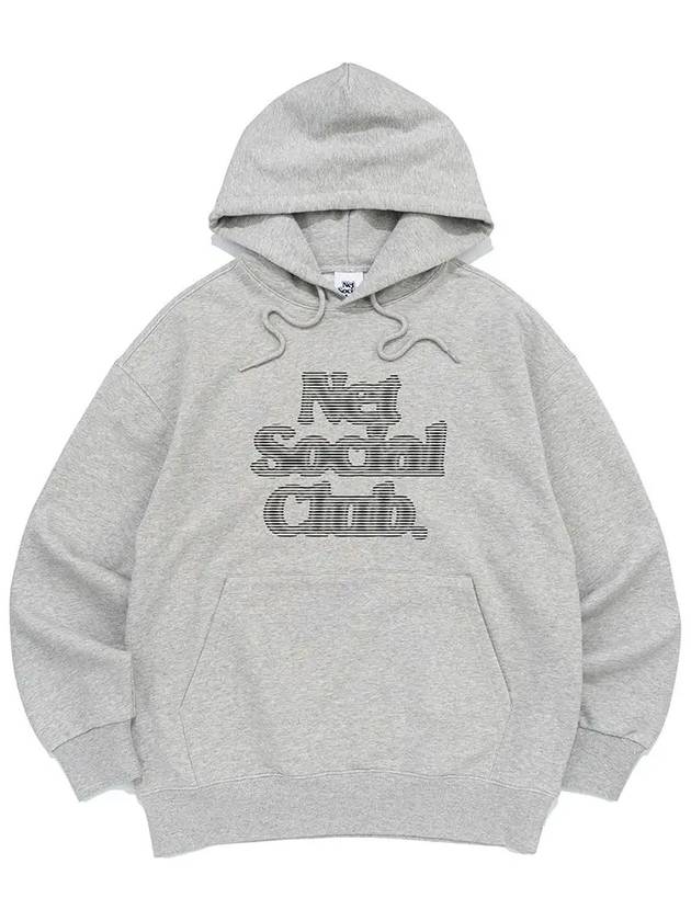 BLUR LOGO HOOD MELANGE - NET SOCIAL CLUB - BALAAN 3