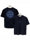 Stamp One Print Short Sleeve T-Shirt Black - STONE ISLAND - BALAAN 2