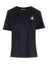 Speedy Fox Patch Comfort Short Sleeve T Shirt Black - MAISON KITSUNE - BALAAN 3