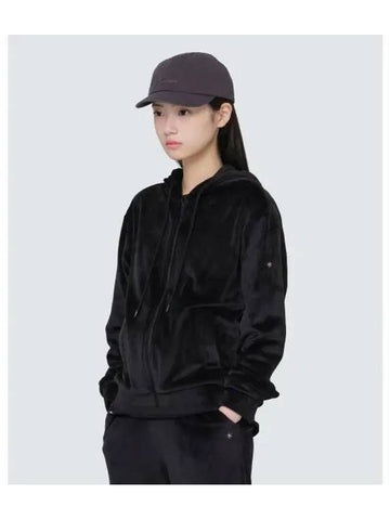 Velvet Women s Hooded Zip up S24WWFFJ75 Black - SNOW PEAK - BALAAN 1