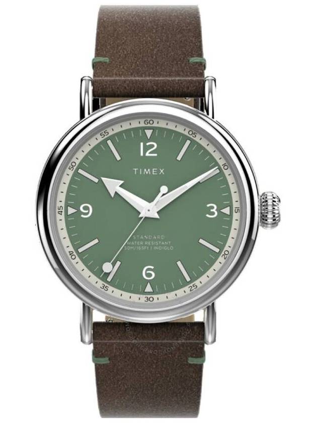 Timex Standard Quartz Green Dial Men's Watch TW2V71200VQ - TIMEX - BALAAN 1