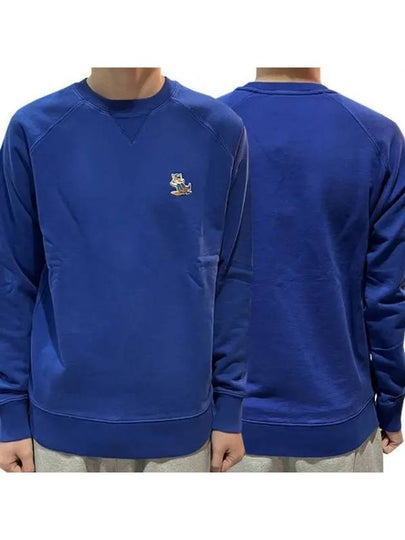 Dressed Fox Patch Classic Sweatshirt Deep Blue - MAISON KITSUNE - BALAAN 2