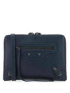 Neo Classic Clutch Shoulder Bag Blue - BALENCIAGA - BALAAN.