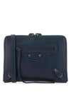 Neo Classic Shoulder Strap Clutch Bag Blue - BALENCIAGA - BALAAN 1