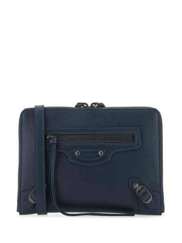 Neo Classic Clutch Shoulder Bag Blue - BALENCIAGA - BALAAN.