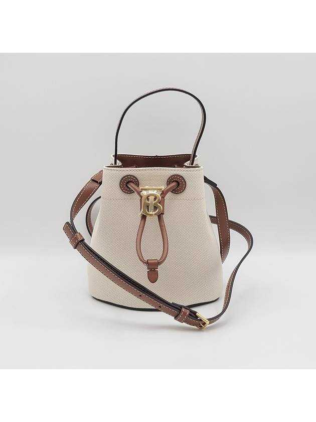 Mini TB Bucket Bag Natural Malt Brown - BURBERRY - BALAAN 2