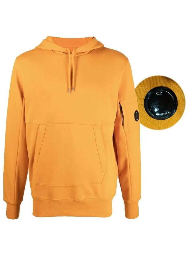 Men's Lens Wappen Fleece Hoodie Orange - CP COMPANY - BALAAN 2