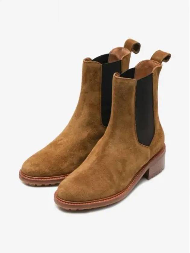 SUEDE CHELSEA BOOTS CAMEL - BENSIMON - BALAAN 1