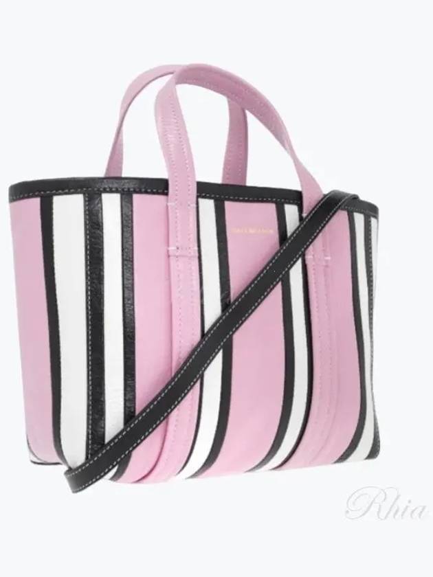 Barbes Small Striped Tote Bag Pink - BALENCIAGA - BALAAN 2