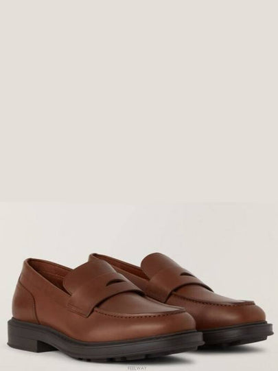 Travis Penny Leather Loafers Brown - LORO PIANA - BALAAN 2