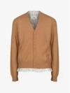 Men's Distressed Cardigan Camel - MAISON MARGIELA - BALAAN 2