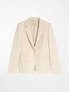 Alarico Flap Pocket Blazer Wool Jacket Beige - MAX MARA - BALAAN 2