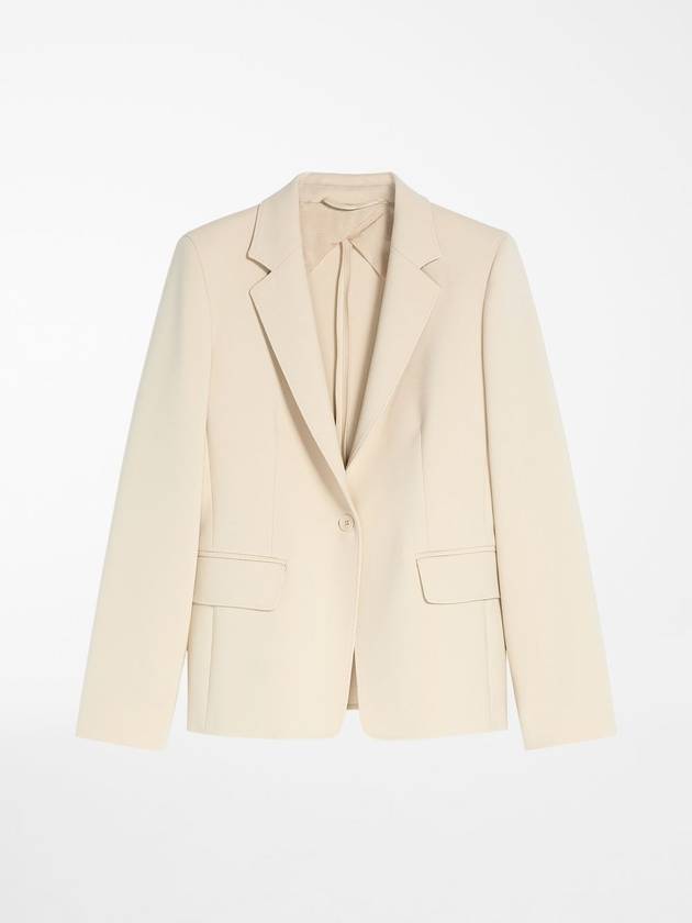 Alarico Flap Pocket Blazer Wool Jacket Beige - MAX MARA - BALAAN 2