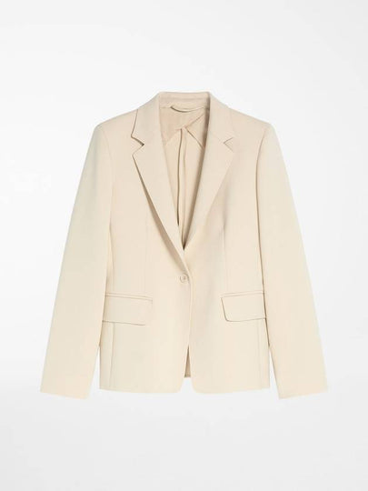 Alarico Flap Pocket Blazer Wool Jacket Beige - MAX MARA - BALAAN 2