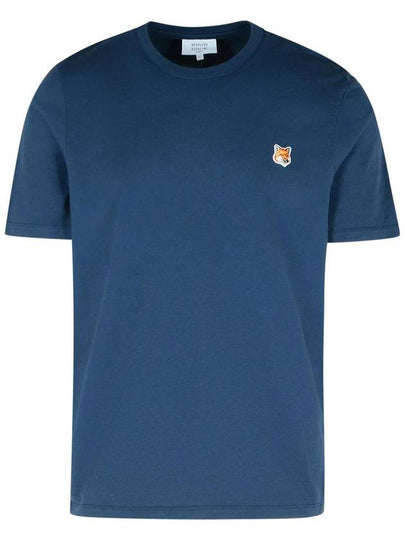 Fox Head Patch Classic Short Sleeve T-Shirt Ink Blue - MAISON KITSUNE - BALAAN 2