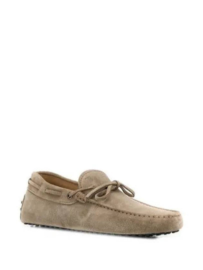 Men's Gommino Suede Driving Shoes Beige - TOD'S - BALAAN 2