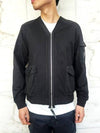 Men's Logo Patch Zip-Up Jacket Black - CP COMPANY - BALAAN 4