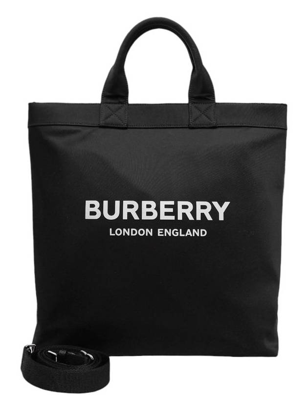 80262331 Logo Print Nylon Tote Bag Strap - BURBERRY - BALAAN 1