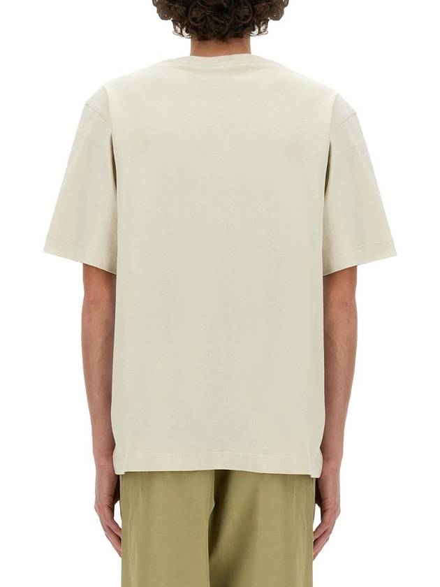 EKD Cotton Short Sleeve T-Shirt Ivory - BURBERRY - BALAAN 4