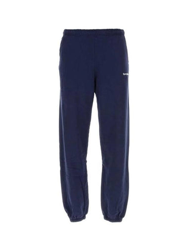 Training Logo Cotton Jogger Track Pants Navy - SPORTY & RICH - BALAAN 1