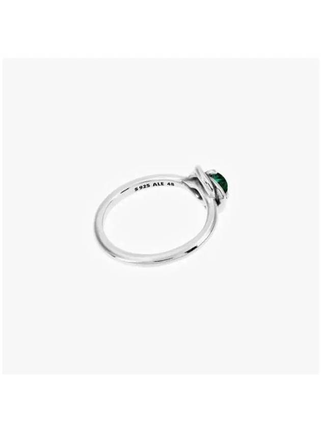 May Birthstone Eternity Circle Ring Green Silver - PANDORA - BALAAN 5