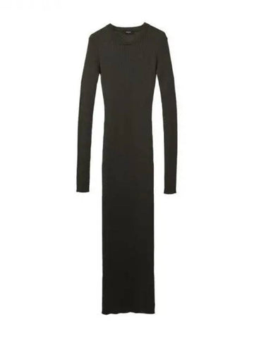 Rib knit textured bodycon dress 270619 - WARDROBE.NYC - BALAAN 1