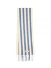 Carro Mohair Alpaca Muffler White Blue - JACQUEMUS - BALAAN 2